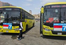 Bus shalawat jemaah Haji