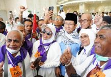 Jemaah Haji Indonesia jelang wukuf di Arafah