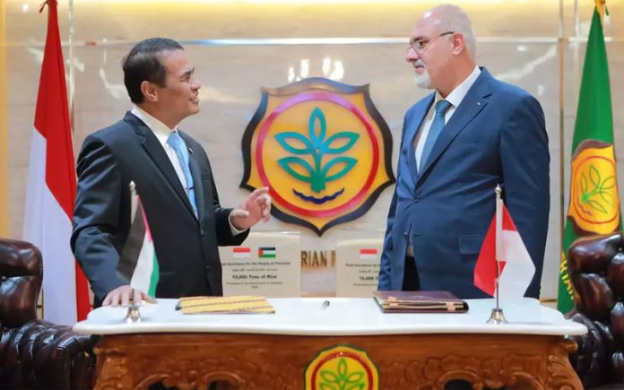 Menteri Pertanian RI bersama Menteri Pertanian Palestina