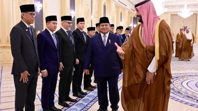 Prabowo bersama Pangeran MBS di Arab Saudi