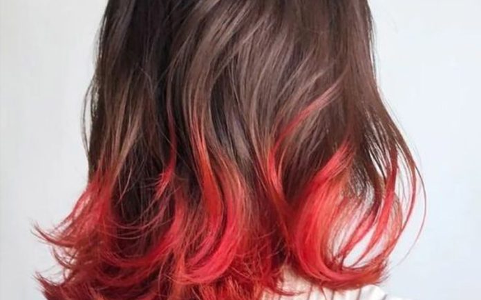 Rambut Dip-Dyed