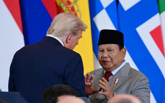 prabowo-trump Prabowo Subianto dan Donald Trump