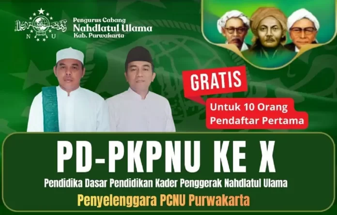 Semangat khidmat kader Nahdlatul Ulama dalam kegiatan pengkaderan yang diselenggarakan oleh PCNU Purwakarta.
