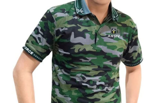 baju-camouflage Baju motif camouflage