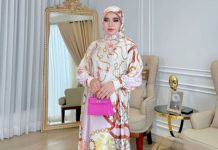 Gamis motif chinoiserie