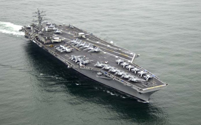 Kapal induk AS di Timur Tengah