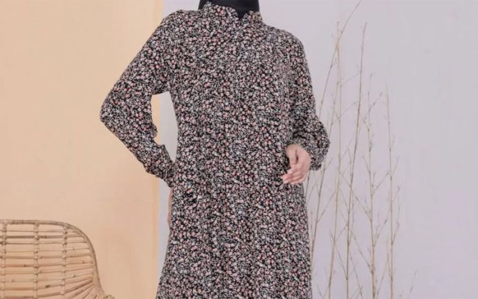 Gamis motif ditzy