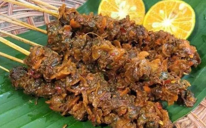Sate temburung khas Kalimantan