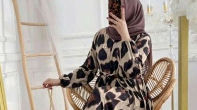 Gamis motif leopard