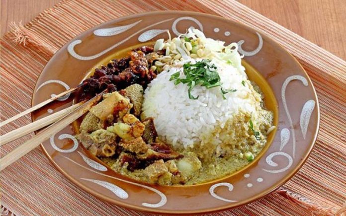 Nasi becek khas Nganjuk