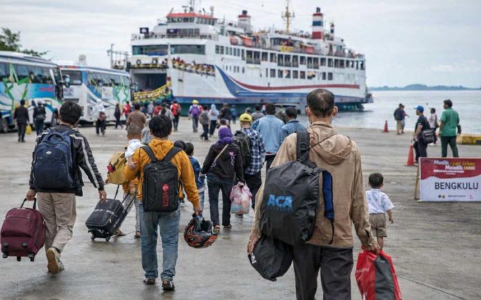 Ilustrasi mudik Lebaran